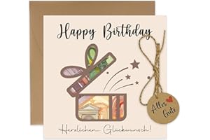 JOYEASE Geldgeschenke Geburtstag, Geldgeschenke Verpackung mit Geburtstagskarte Umschlägen, Originelle Geldkarte Geburtstag