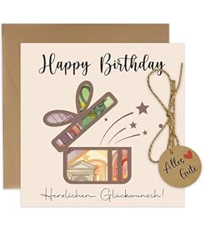 BOFUNX Geldgeschenk Verpackung - Dekoflasche Mit Pailletten & Reagenzgläsern