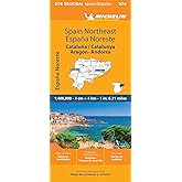 Mapa Regional Catalu&ntilde;a,/Catalunya, Arag&oacute;n, Andorra: Stra&szlig;en- und Tourismuskarte 1:400.000 - Cataluna/Arag&oacute;n: 574