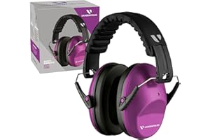 Vanderfields Casque Anti Bruit Enfant, Facilement réglable pliable protection auditive avec atténuation de 26dB SNR pour milieu bruyant ou stressant pour enfants, garçons,filles et étudiant 3 à 16 ans