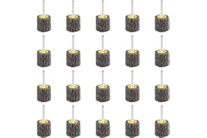 BRESUCNY 20 Pezzi Ruota Lamellare Abrasiva(Diametro 30mm),80 Carta Flap Wheel, Dischi Lamellari per Trapano, Smerigliatrice, Utensile Rotante