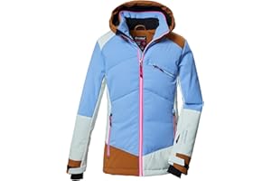Killtec Ksw 403 Grls Ski Jckt Chaqueta de esquí/chaqueta funcional impermeable con capucha y protector de nieve Niñas