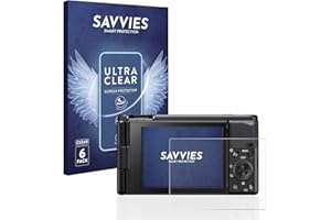 Savvies 6 Stück Schutzfolie für Sony ZV-1 / ZV-1A Displayschutz-Folie Ultra-Transparent