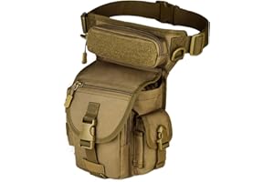 HUNTVP Sac de Jambe Sac de Cuisse Banane Tactique Militaire Molle Sac de Multifontion pour Randonnée Camping Escalade Voyage Moto Cyclisme Pêche Chasse
