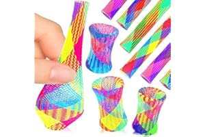German Trendseller® - 6 x Tubes sauteurs┃mélange de Couleurs┃ idée Cadeau┃ l'anniversaire d'enfants┃ Pochette Cadeau