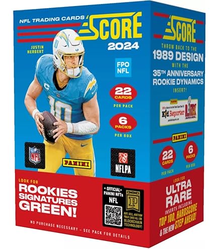 Panini Prestige 2024 – Blaster Box De Cartes à Collectionner Football, 400 Cartes De Base Dont 90 Rookies