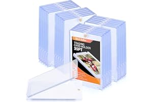 KAHEIGN 12Pcs Magnetic Card Holders, 35PT Acrylic Magnetic Trading Card Protector One Touch Game Card Storage Case with UV Protection for Pokemon Yu-Gi-Oh Standard Game Baseball Sport Card