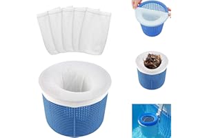 LOMYLM 5 Stück Pool Filtersocken Skimmer Socken Filterkörbe Skimmer Saver Socken Feinmaschige Filtersocken für Schwimmbad