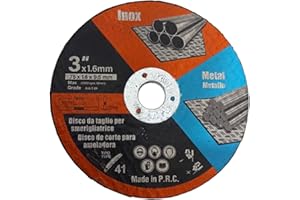 TOPOLENASHOP 6 Dischi da Taglio 75 mm Ferro Metallo Acciaio per Smerigliatrice Angolare, 75mm, 1,6x9,5mm ultra sottili Disco Flessibili 6 Pezzi