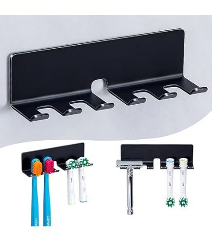 Lot De 6 Crochets En Silicone Auto-adhésifs - Sans Perçage, Pour Salle De Bain, Cuisine, Bureau - Support Brosse à Dents, Clés, Câbles