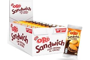 IDEA SHOPPING CENTER BISCOTTI ORO SAIWA SANDWICH RIPIENO CREMA CACAO 20 MONOPORZIONI DA 80 GR