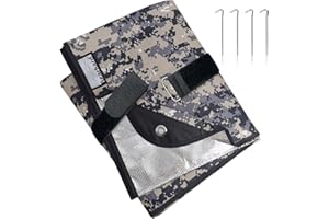 ‎BEARHARD Bearhard 3.0 Notfalldecke Rettungsdecke Thermomatte 150x210cm, Wasserdichter Ultraleicht Wiederverwendbar Wärmeisoliert Faltbare für Erste Hilfe Outdoor Picknick Camping Wandern