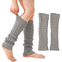 Kunstpelz Beinwärmer Damen | Flauschig & Kuschelig | Khaki