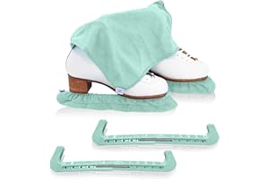 CRS Cross Skate Guards, Soakers & Towel Gift Set - Ice Skating Guards and Soft Skate Blade Covers for Figure Skating or Hockey