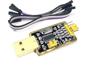 RTINLE UART-TTL USB Adattatore con Convertitore CH340G 3.3V e 5V con Cavo Jumper compatibile con Arduino