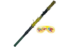 Boogie Woogie Pinatas Yellow Black Pinata Stick and Mask