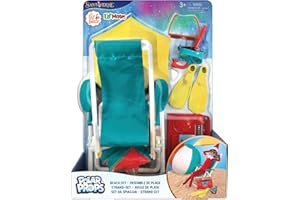 The Elf on The Shelf® Polar Props® Vacances à la Plage | Ensemble Complet de Plage avec Chaise Longue, équipement de plongée et Accessoires de Plage | Accessoires Scout Elf