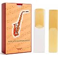 10 Pcs Anches Saxophone Alto 2.5, anche saxophone alto 2.5 professionnelle, anches pour saxophone alto avec découpe précise pour débutants et musiciens confirmés