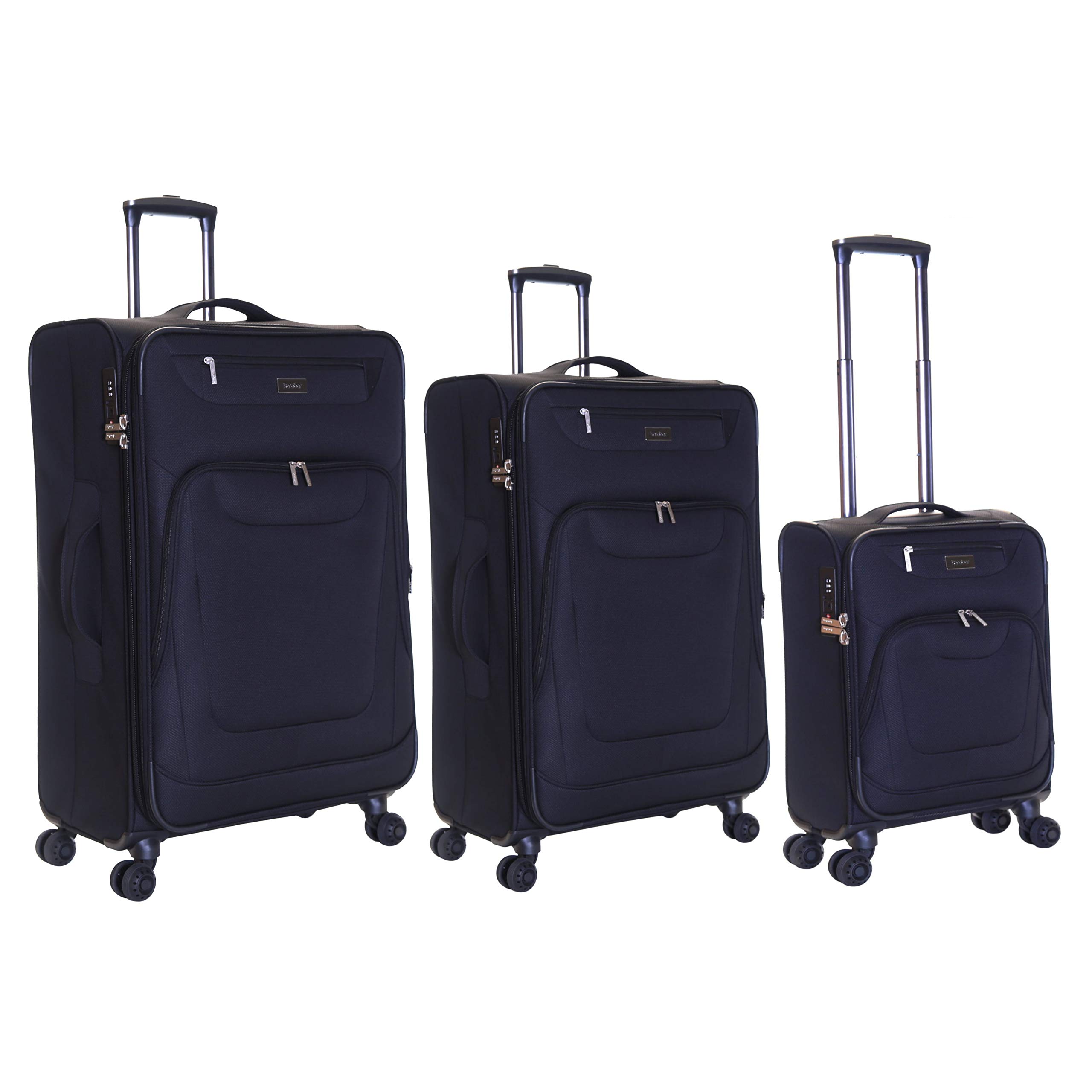 Karabar Set Of 3 Expandable Lightweight Suitcases Luggage Bags