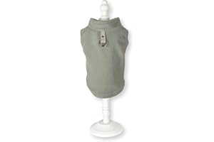 CARA MIA DOGWEAR Dog Fleece Harness Vest Jumper Sweater Coat for Small Breed Dogs, (XLarge, Grey)