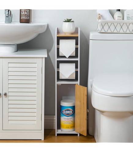 IKEA Rågrund Toilettenpapierhalter Aus Bambus - Maße 15x16x60 Cm, Natürliches & Strapazierfähiges Material