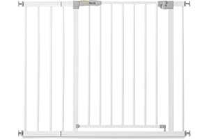 Hauck Türschutzgitter / Treppenschutzgitter für Kinder Stop N Safe 2 Safety Gate inkl. 21 cm Verlängerung / ohne Bohren / für 96 - 101 cm Türbreite / erweiterbar / Metall Gitter