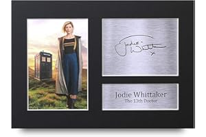 HWC Trading A4 Jodie Whittaker Dr Who Doctor Cadeaux Imprimé Signé Autographe Photo pour les fans d’émissions de télévision - A4