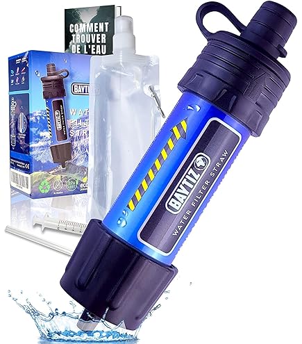 Bottiglia D'Acqua Con Filtro Al Carbone Attivo - Per Trekking E Sopravvivenza - Foto 3