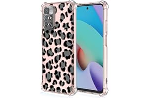 XINYEXIN Funda para Xiaomi Redmi 10 2022 Transparente con 3D Flores Floral Lindo Animal Patrón Mujer Chica Carcasa Ultrafino, TPU Prueba de Golpes Bumper Case Cover - Leopard