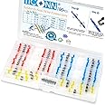 TICONN 100 Pcs Solder Seal Wire Connectors, Heat Shrink Butt Connectors, Waterproof and Insulated Electrical Wire Terminals, Butt Splice (100PCS)