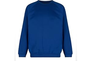 Trutex Crew Neck School Sweatshirt (1-16+ Years), Unisex Uniform Boys and Girls, Standard Fit Jumpers for Boys and Girls, Sweatshirt Kids - Genuine School Uniform