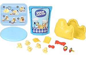 Little Tikes Creative Chefs Bluey Duck Cake Kit - Viene con Make It Mix y 15 Accesorios Realistas, Juego de Cocina de Simulación, NO Comestible, Adecuado para Niños y Niñas Mayores de 3 Años