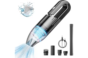 Absob Aspirabriciole Senza Fili Mini portatile Ultralight Aspirapolvere Auto Hoover Potente Aspira Briciole Elettrico senza filo da tavolo Ricaricabile Leggero per Casa Cucina Peli Di Animali