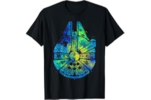 Star Wars Millennium Falcon Water Color Ink Splatter T-Shirt