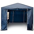 SANHENG Gazebo With Sides with 4 Side Panels, Fully Waterproof, Party Tent Marquee Awning with Powder Coated Steel Frame (3x3m,Blue)