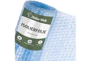 HaGa® Isolierfolie 1,5m x 5m Luftpolsterfolie Noppenfolie Thermofolie Folie für Gewächshaus – Winterschutz für Pflanzen und Gemüse – pflanzenveträglich & witterungsbeständig