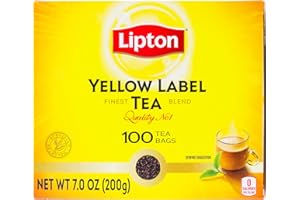 Lipton Té negro Yellow Label, Caja con 100 sobres