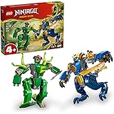 LEGO NINJAGO Jay&rsquo;in Ejderha Robotu Savaşı 71853-4 Yaş ve &Uuml;zeri Kız ve Erkek &Ccedil;ocuklar i&ccedil;in 2 Robot ve 2 Minifig&uuml;r İ&ccedil;eren Yarat