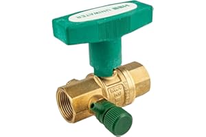 Hermann Schmidt UNIWATER DVGW Kugelhahn 1 Zoll IG (DN 25) mit Entleerung mit ISO-T-Griff, Typ 1469