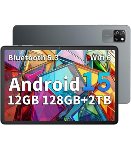 TABWEE T20 Tablet with Keyboard - Android 15, 24GB RAM +