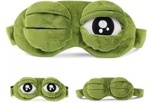 Groda sömnmask, rolig och ovanlig nattmask för att sova, ockult och bekvämt ögonskydd, Rigolo Gadget för resor, flygplan och