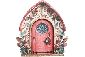 Kapaunn Garten Feentür Wichteltür Miniatur Elfentür Wichteltür Feentür Dekoration Fee Tiny House Tür Kinder Geschenk, Miniatur Fee Garten Dekoration Im Freien Zubehör