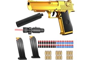 DAZZTIME Spielzeug Pistole,Schaumstoff-Blaster,Soft Foam Bullet Blaster Toy,Schaumstoff-Blaster Toy Gun,Soft Foam Bullet Toy,Blaster Toy Gun,Sicherheitstraining oder Spiel,für 14+