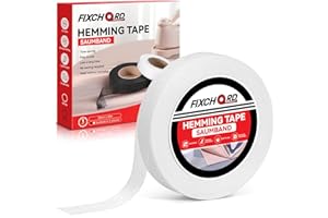 FIXCHORD Nastro Termoadesivo per Orlo, Nastro Wonder Web per Orli, Nastro Termoadesivo, Nastro per Tessuti Fusibili Extra Forte per Abbigliamento, Tende, Stiratura e Incollaggio, Bianco, 30M*20MM