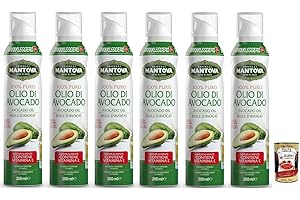 ‎ITALIAN GOURMET E.R. 6x Fratelli Mantova Condimento all'Avocado,100% reines Avocadoöl Spray,Italienisches Sprühöl 200ml + Italian Gourmet Polpa di Pomodoro 400g Dose