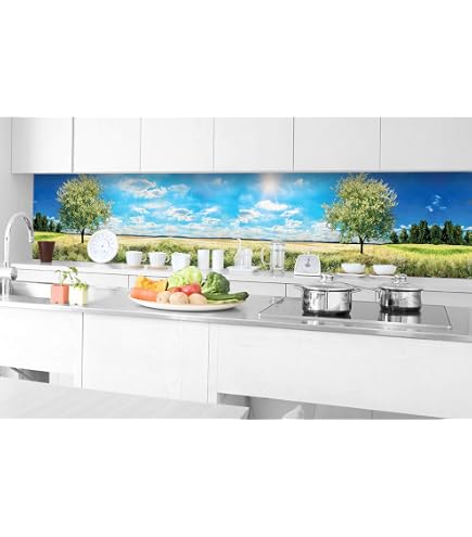 Paraschizzi Autoadesivo Per Cucina DIMEX LINE - 180x60 Cm, Resistente All'acqua, Facile Da Pulire