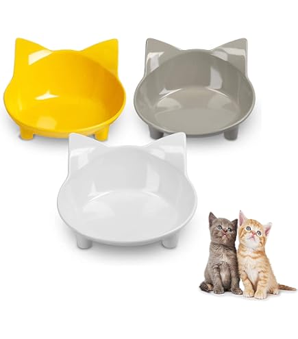 Set 6 Ciotole Per Gatti In Ceramica - Con Base Antiscivolo, Design Baffi-Friendly, Motivi Decorativi - Foto 12