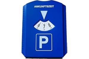 VZL Parkscheibe mit Eiskratzer, 3 Einkaufswagenchip & Scheibenkratzer - Parkuhr mit Schneekratzer für Auto, LKW - Praktischer Kratzer mit Einkaufschip - Parkscheiben für Winter - StVo Konformität