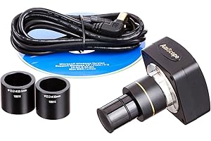AmScope MU500-CK Microscope USB 5 MP + logiciel + kit d'étalonnage