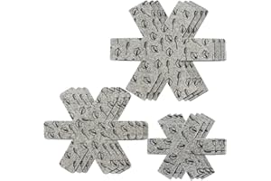 Pot or Pan Protectors, 9Pcs 3 Different Sizes Separate and Protect Surfaces of Your Cookware for Home and RV by Wady